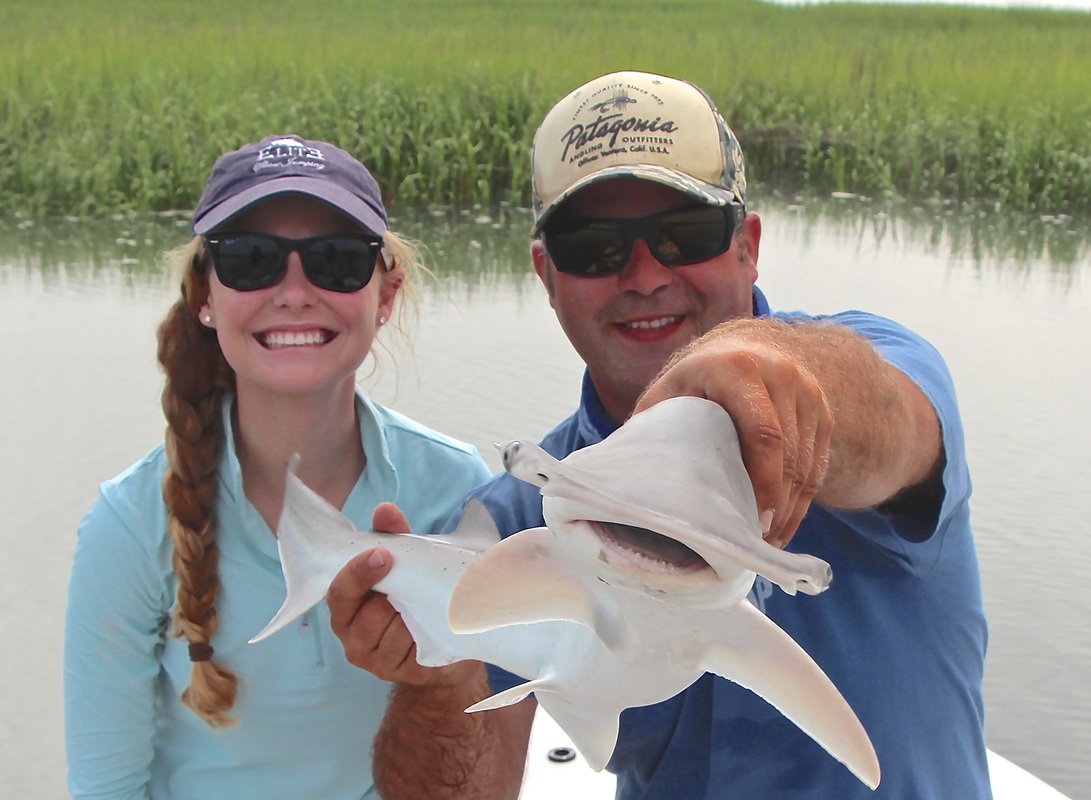 Catching Sharks with Capt. Mark Nutting in Beaufort South Carolina