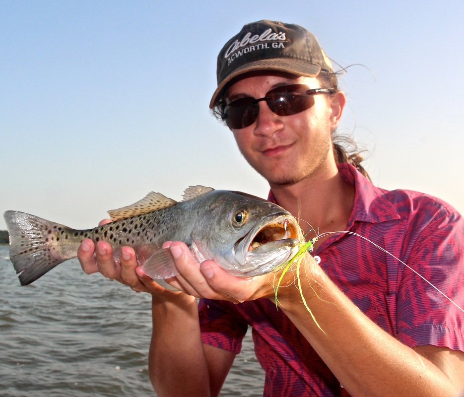 Trout on the fly in Beaufort South Carolina and Hilton Head Island South Carolina
